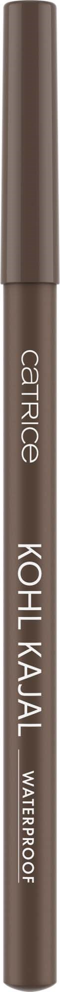 Een bruine waterproof oogpotlood van Catrice met de naam Koh Kajal erop.