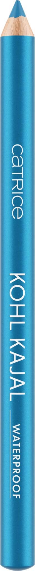 Ein blauer Bleistift mit der Aufschrift 'Kohl Kajal Waterproof'.