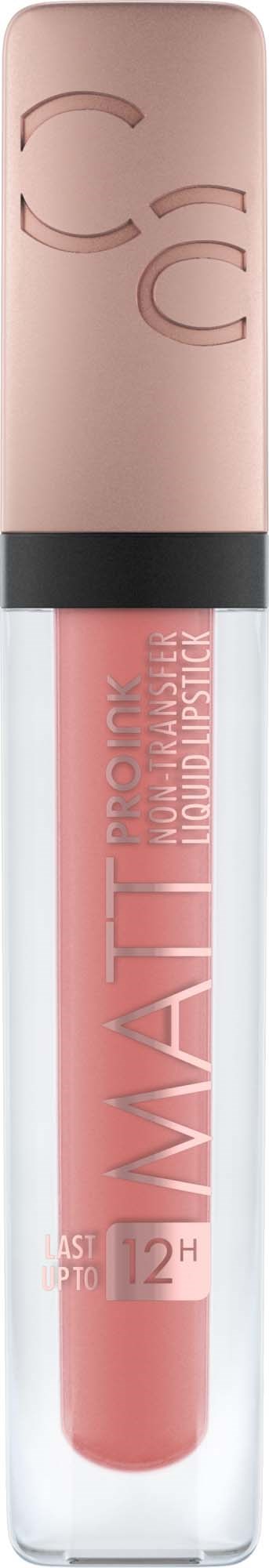En läppglansrör med rosa lock och genomskinlig kropp som visar korallfärgad glans. Märket är Maybelline.