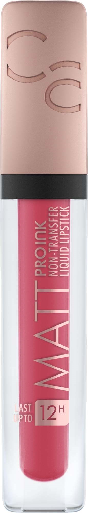 En läppglansrör med rosa lock och genomskinlig kropp visar rosa vätska inuti.