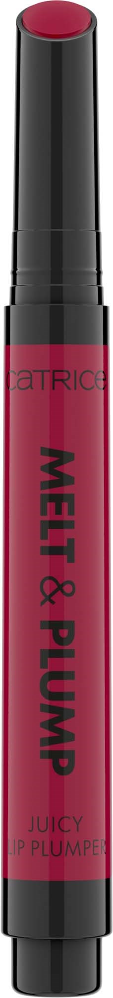 Het is een lippotlood met een rode kleur, gemerkt met merk en productgegevens.