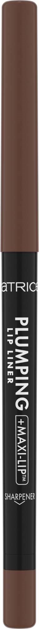 Een bruin cosmetisch product dat op een potlood lijkt, met zwart-wit label, gemarkeerd "Illuming" en "Maxi".