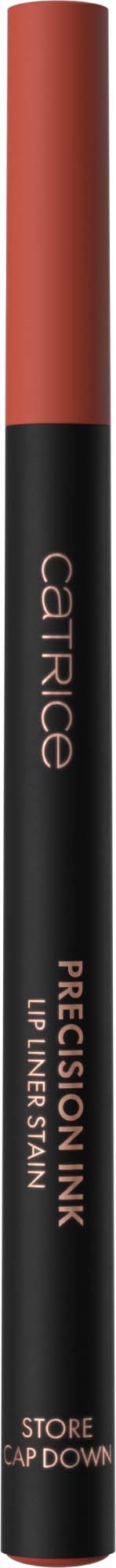 Lip liner pencil in black and red with Catrice branding and product name, Precision Lip Liner, on the side.