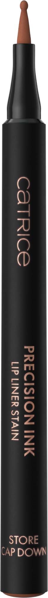 A black Precise Ink lip liner pencil with a twist-up tip, labeled with brand and product details.