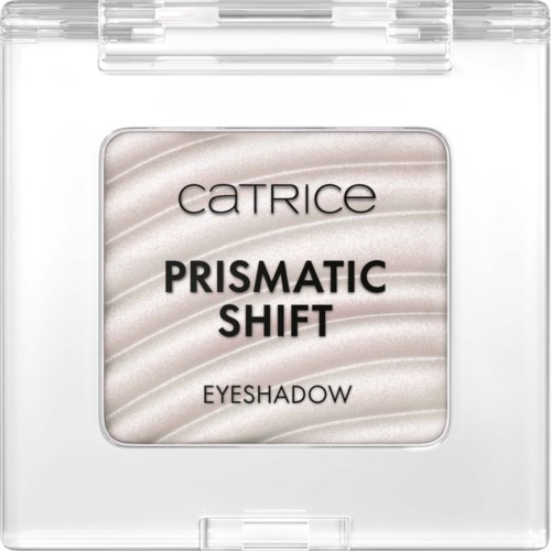 En liten ögonskugga med skimrande, ljus yta från Catrice, märkt 'Prismatic Shift'.