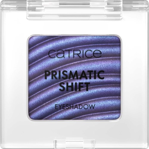 Catrice Prismatic Shift ögonskugga i en lila, skimrande förpackning.