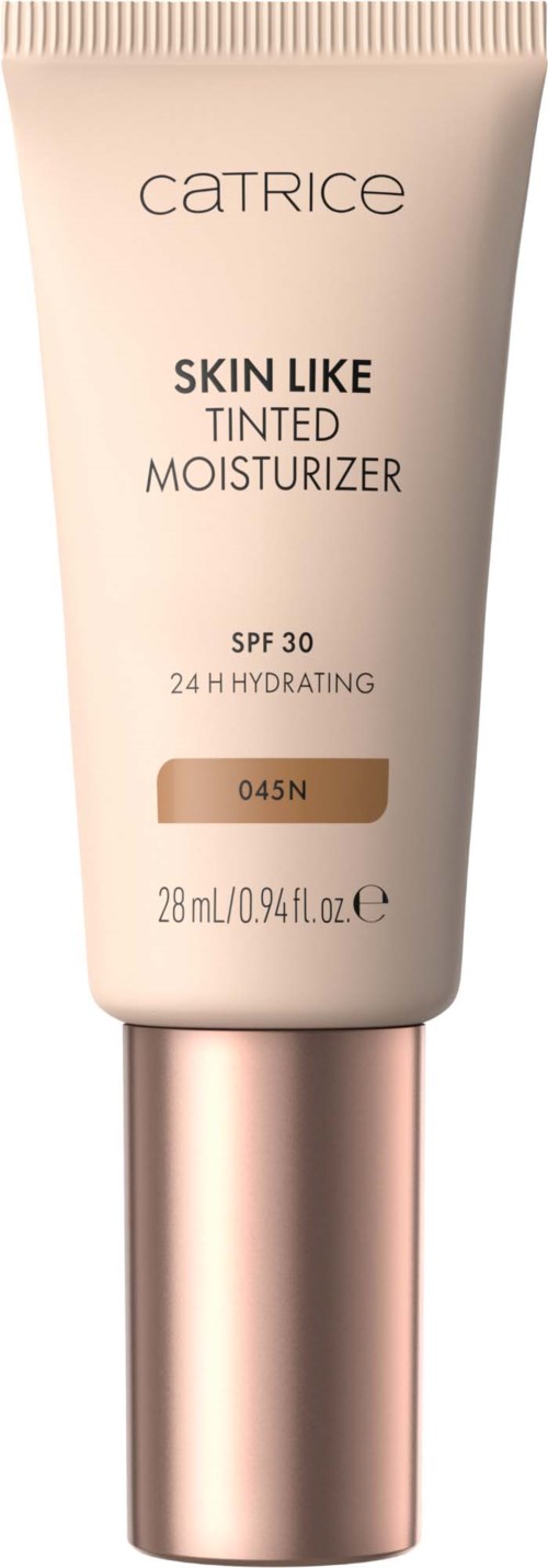 Catrice Skin Like Tinted Moisturizer med SPF 30, 28ml, i nyans 045N, ger fukt och lätt täckning.