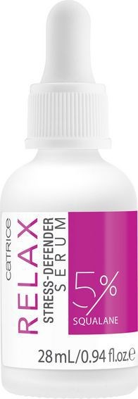 Relief X stresslindrande drops i en vit flaska med dropper, innehåller 5 % squalane, 28 mL.