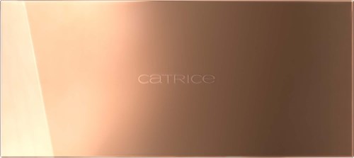En elegant øjenskyggepalette i roséguld med mærket Catrice på forsiden.