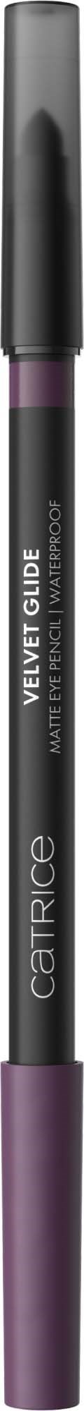 Catrice Velvet Guide wasserfester flüssiger Eyeliner in Lilaton mit schwarzem Deckel.