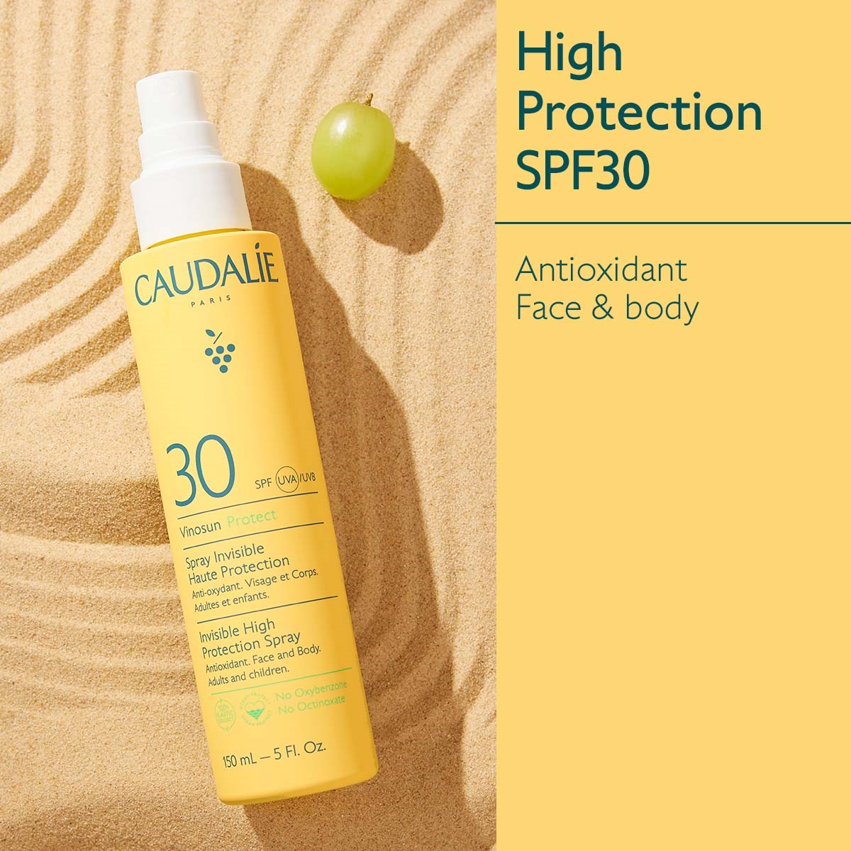 Alternativ bild 1 för Caudalie Vinosun Invisible High Protection Spray SPF30 150 ml