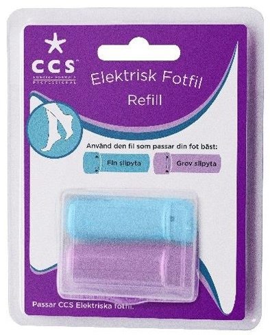 CCS Elektrisk Fotfil Refill 2-pack