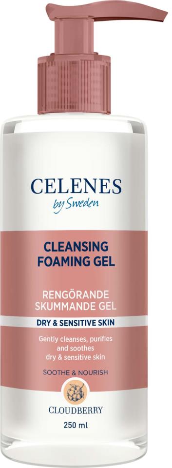 Celenes Cloudberry Cleansing Foaming Gel Dry & Sensitive Skin 250 ml