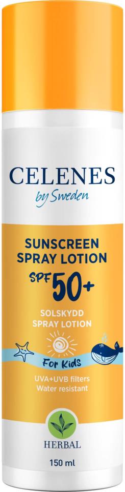Celenes Herbal Sunscreen Spray Lotion Kids SPF 50+ 150 ml