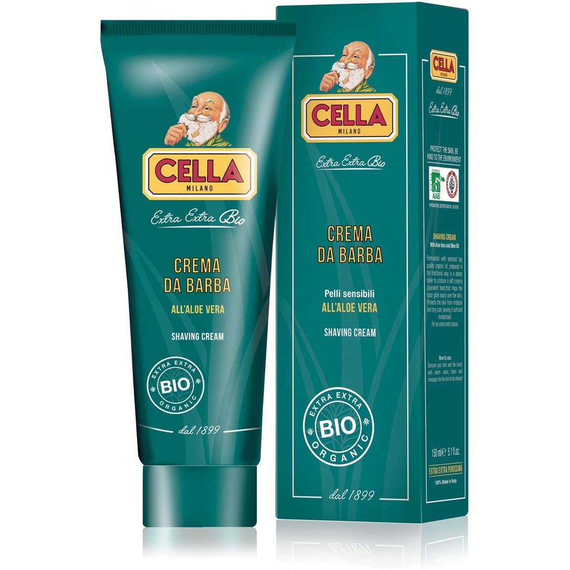 Läs mer om Cella Milano Organic Rapid Shaving Cream 150 g