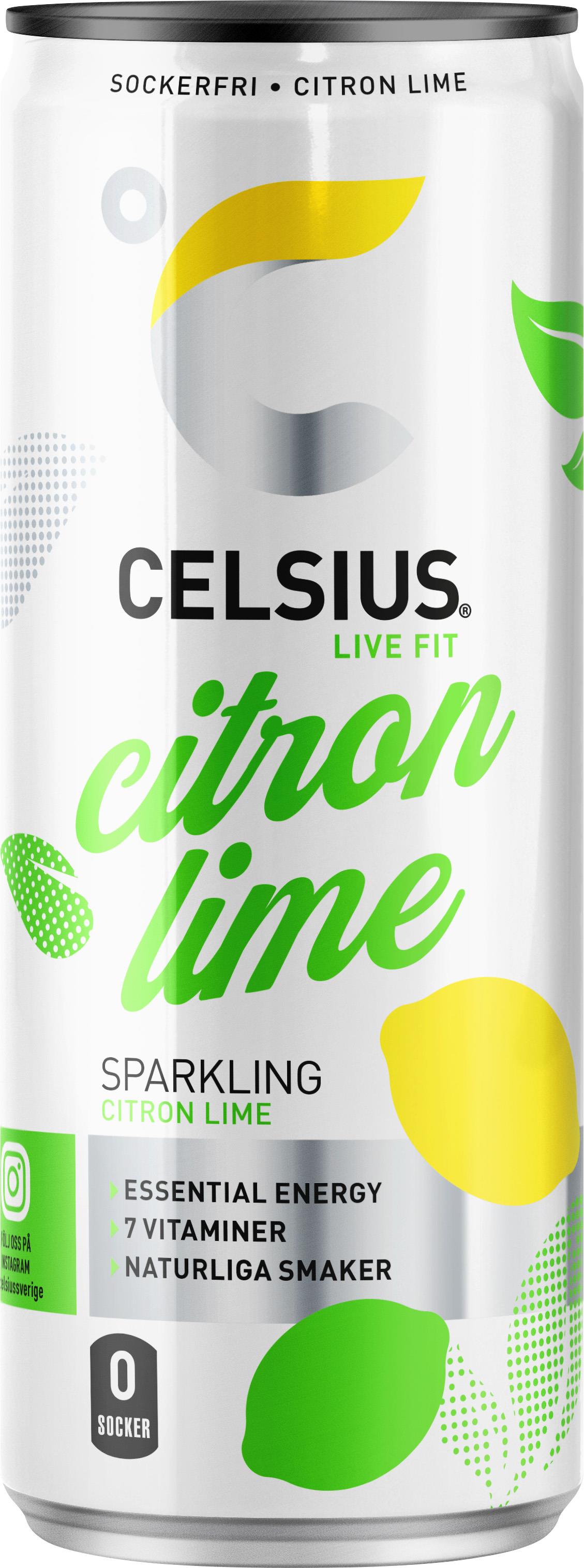 Celsius Lemon Lime 355 ml
