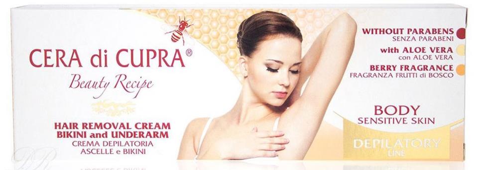 Cera di Cupra Beauty Recipe Hair Removal Cream Bikini and Underarm 100