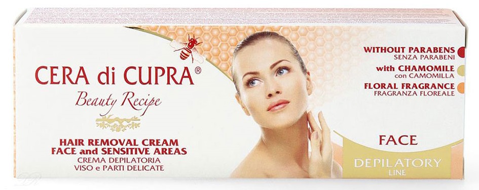 Cera di Cupra Beauty Recipe Hair Removal Cream Face and Sensitive Areas 50  ml 