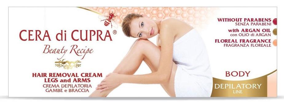 Cera di Cupra Beauty Recipe Hair Removal Cream Legs and Arms