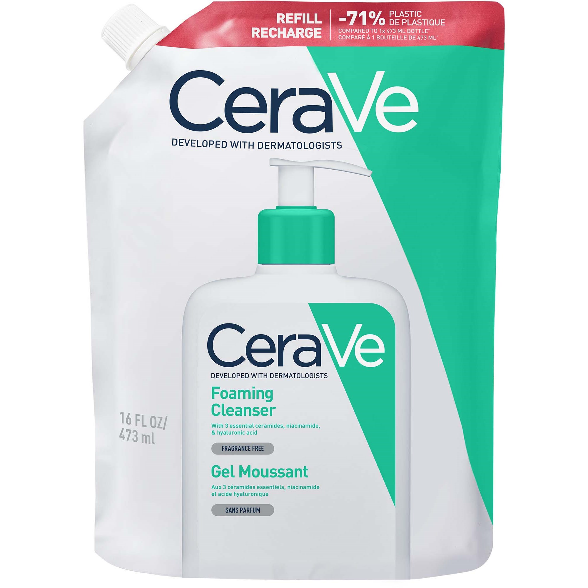 CeraVe Foaming Facial Cleanser Refill 473 ml