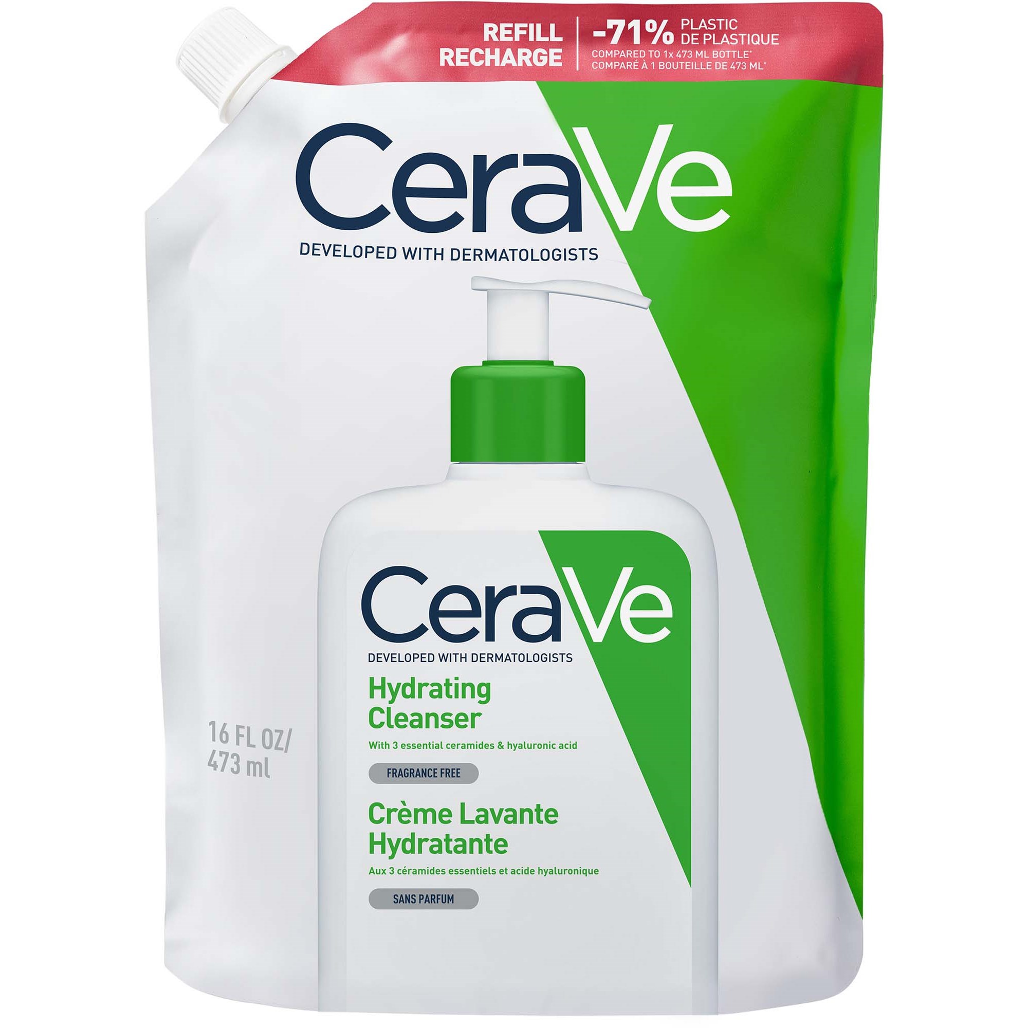 Cerave Hydrating Cleanser Eco Refill 473 ml