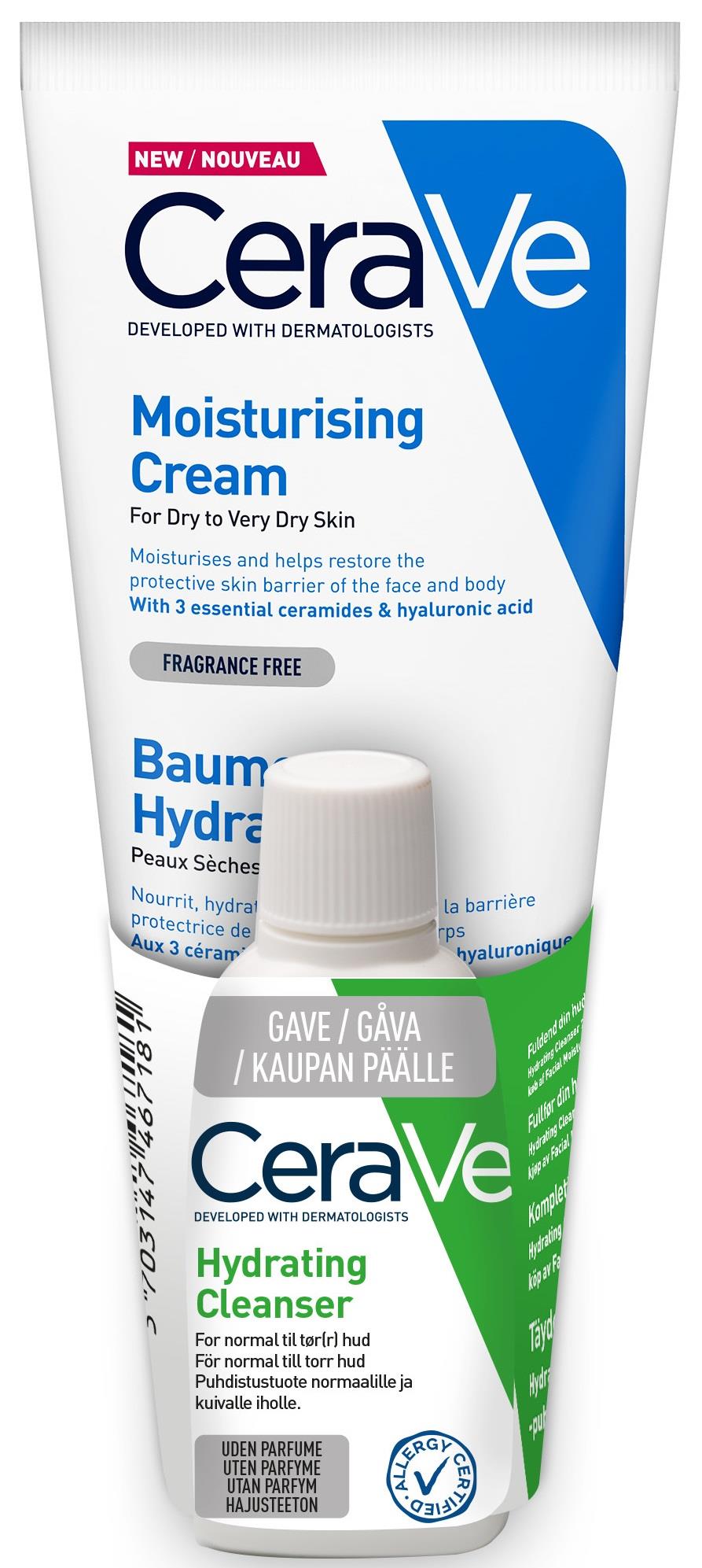 CeraVe Moisturising Cream + Hydrating Cleanser Bundle