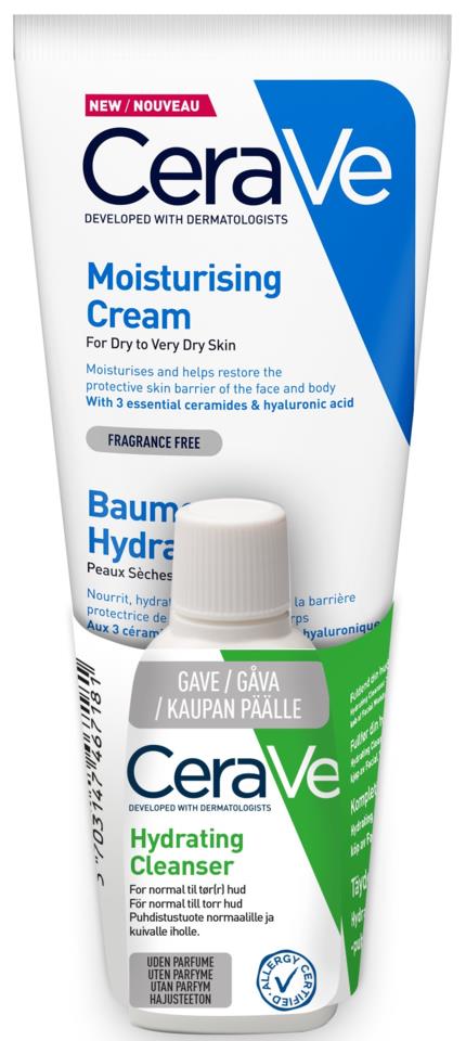 Cerave Moisturising Cream + Hydrating Cleanser Bundle