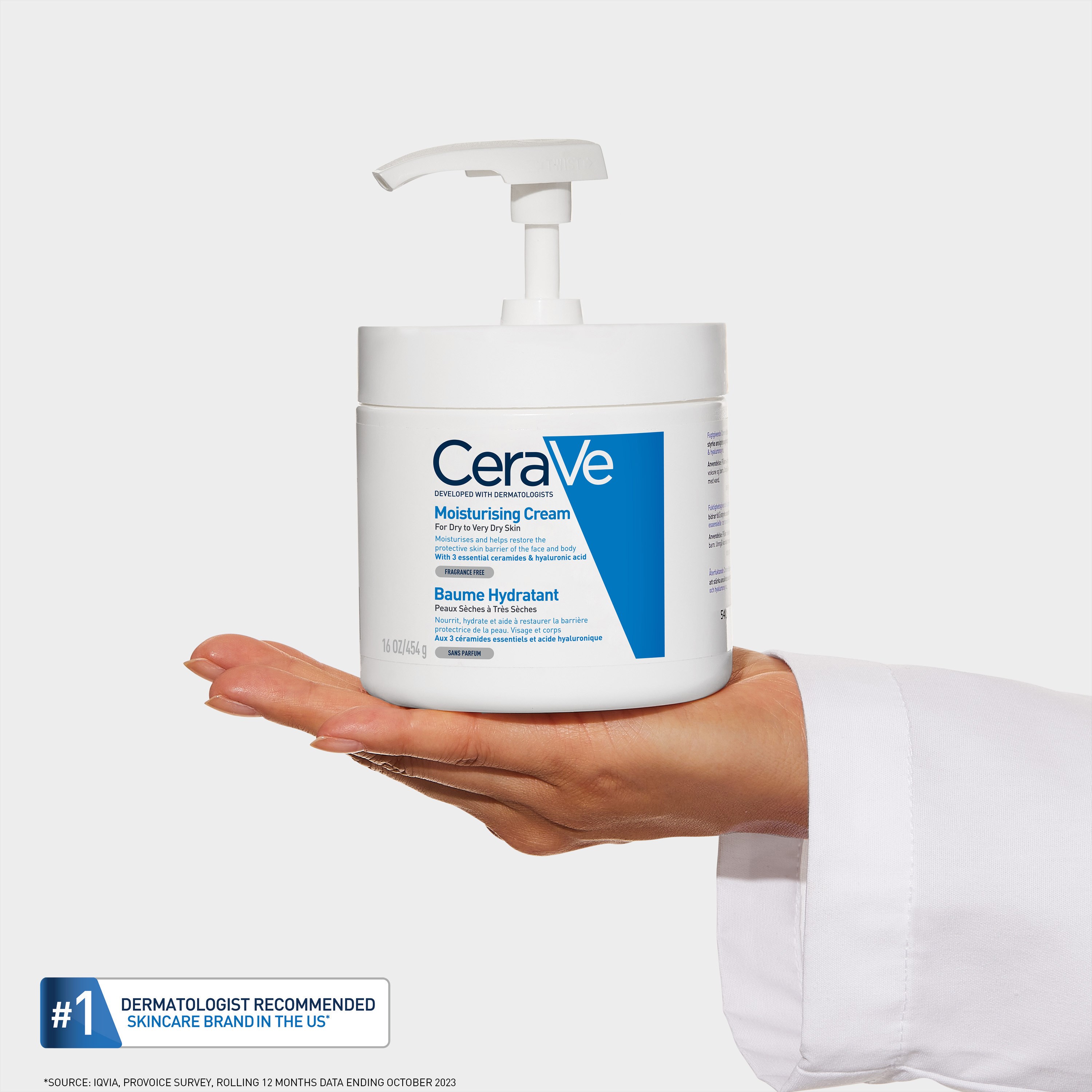 CeraVe Moisturising Cream w pump 454 g (obrázok 3)