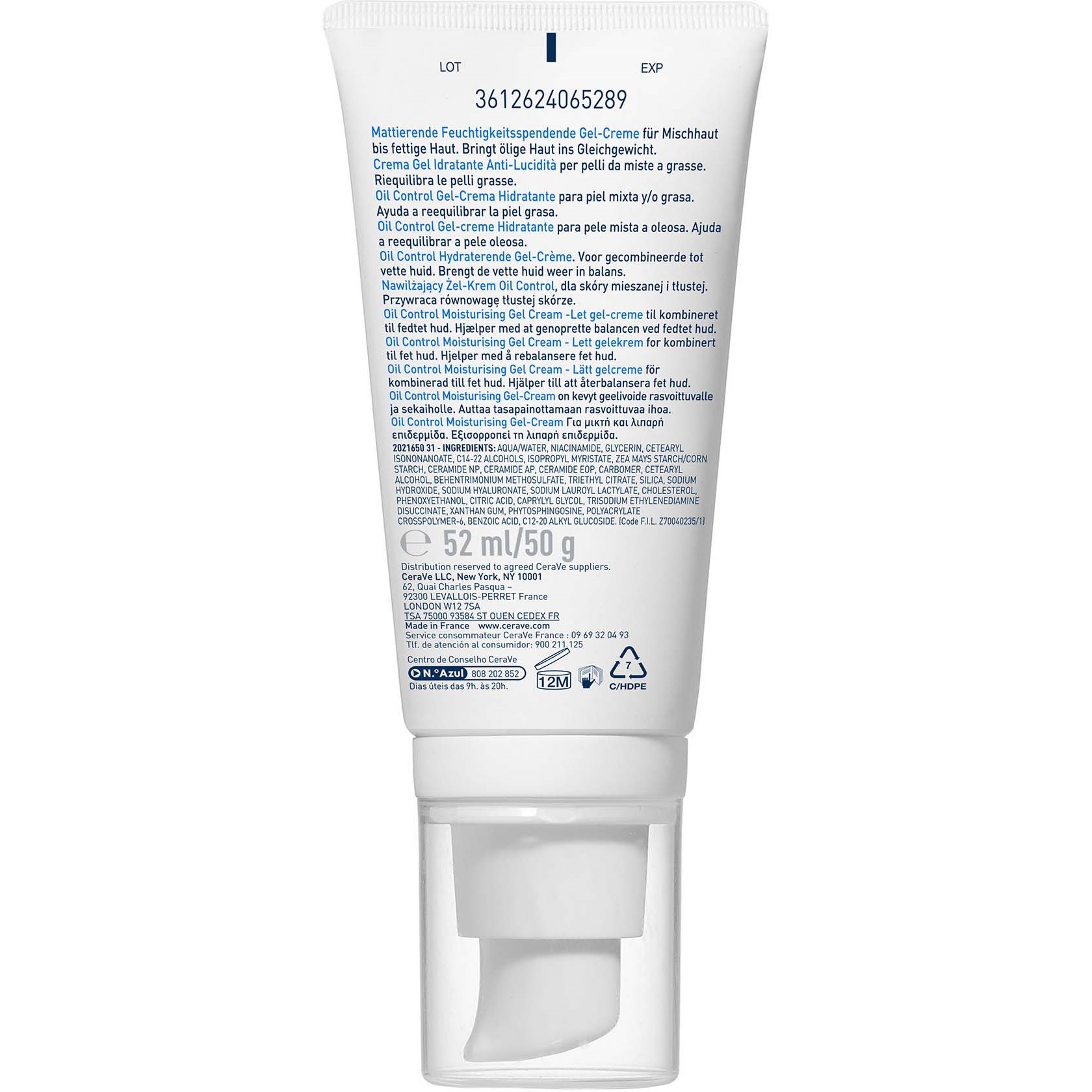 CeraVe Oil Control Moisturising Gel-cream 52 ml (obrázok 3)
