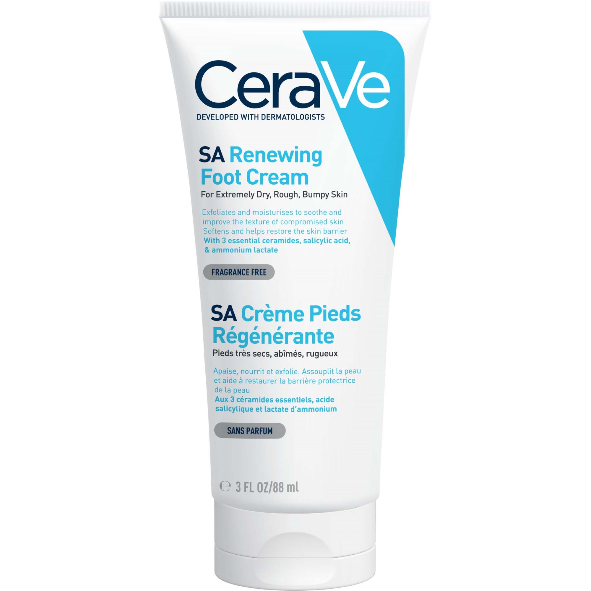 Läs mer om CeraVe Renewing SA foot cream 88 ml