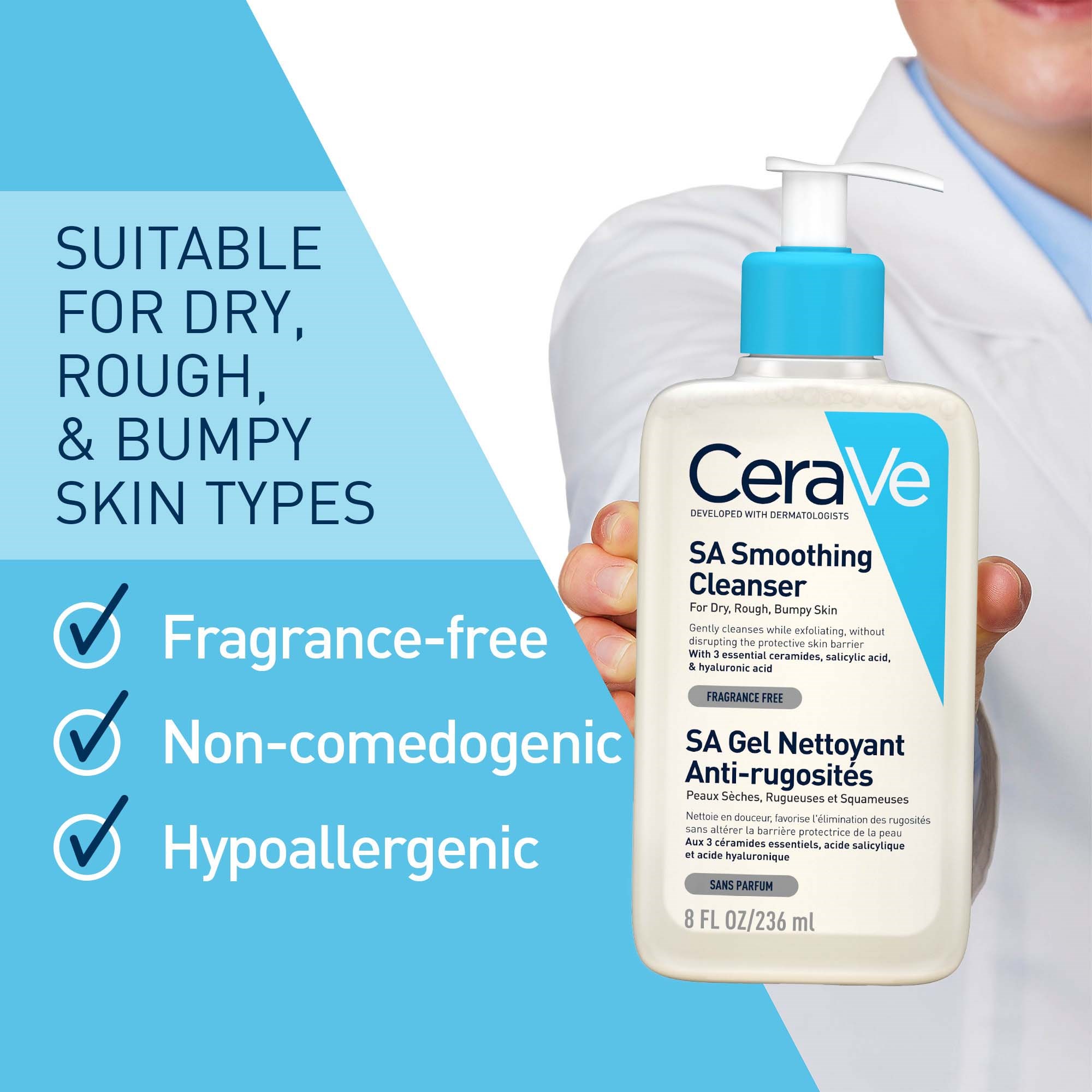 CeraVe SA Smoothing Cleanser 236 ml (obrázok 7)