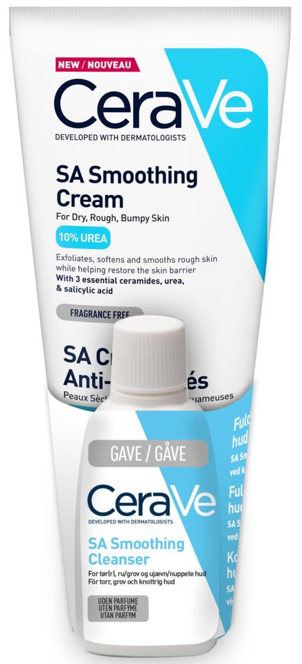 Cerave SA Smoothing Cream 177 ml + SA Smoothing Cleanser 20ml Bundle