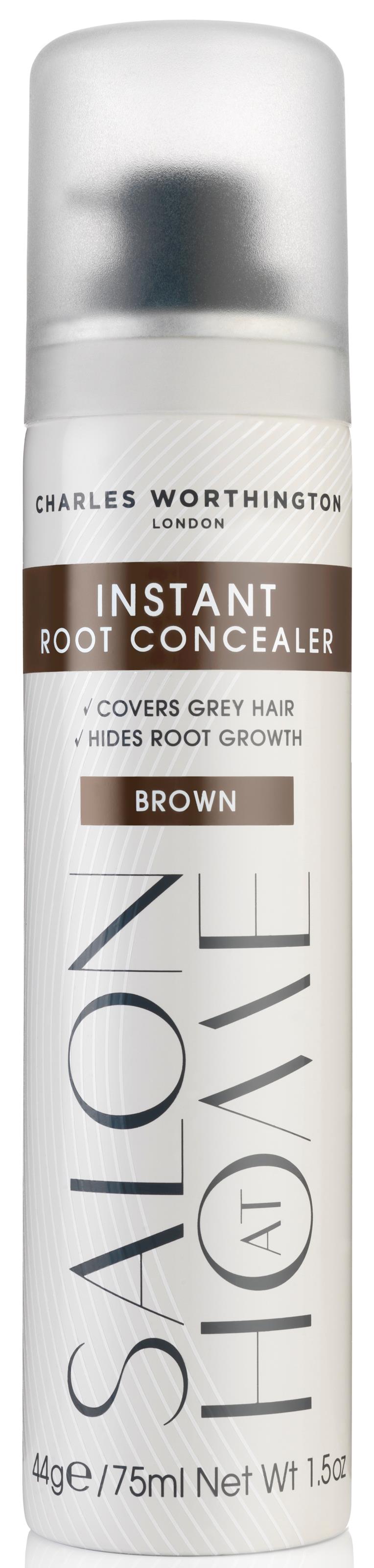 Charles Worthington Instant Root Concealer Light Brown 75ml Light Brown