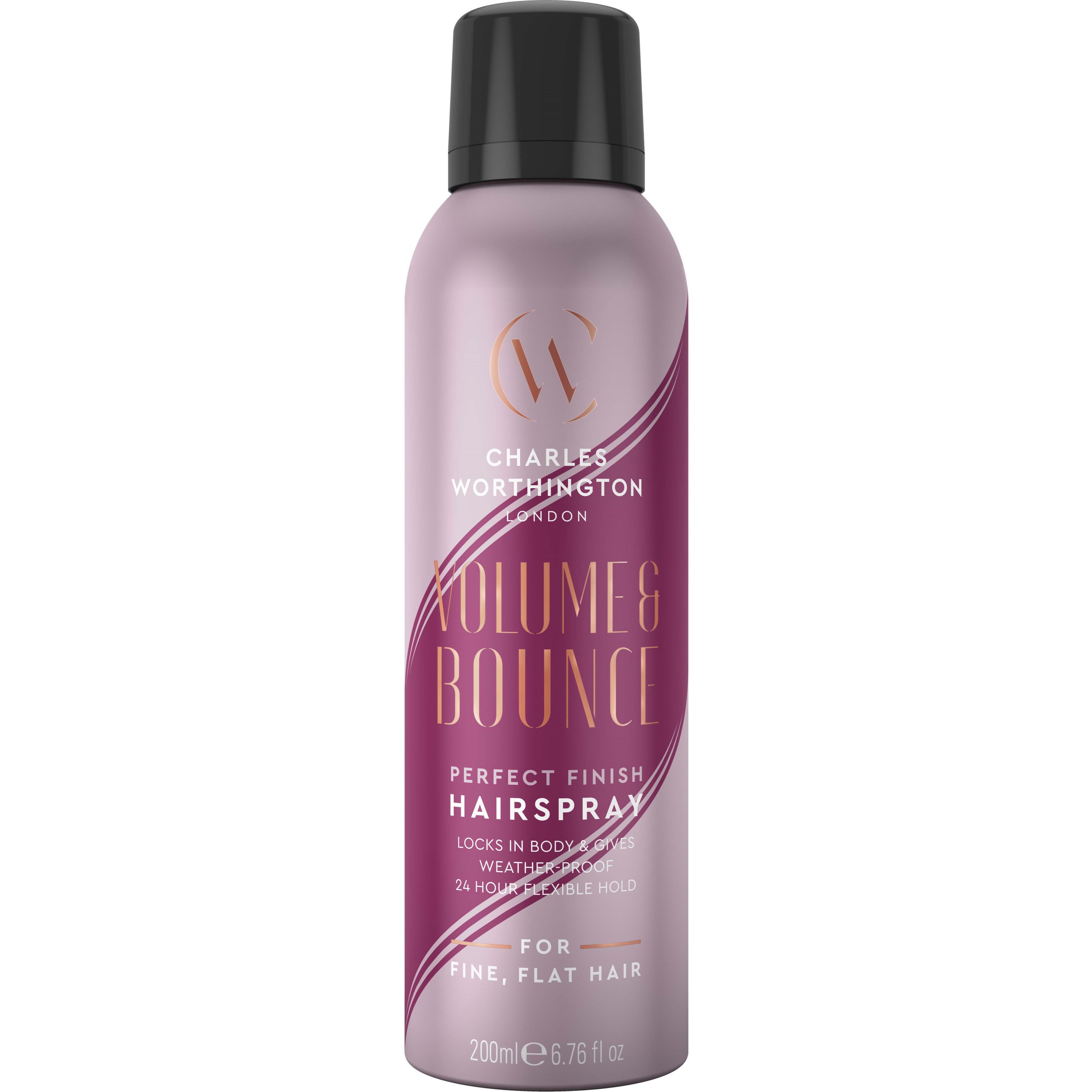 Läs mer om Charles Worthington Volume & Bounce Perfect Finish Hairspray 200 ml