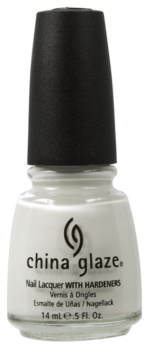 China Glaze Nail Lacquer with Hardeners 023 White On White