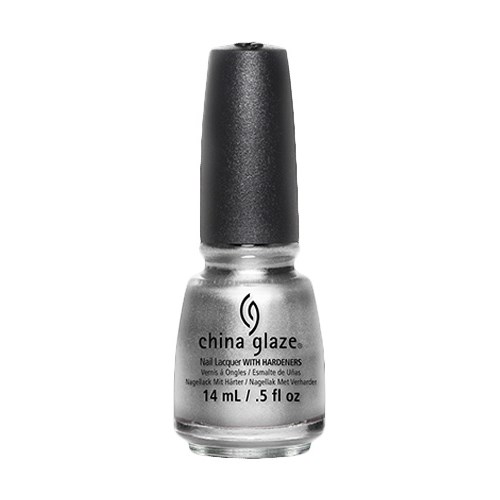 China Glaze Nail Lacquer with Hardeners 627 Platinum Silver