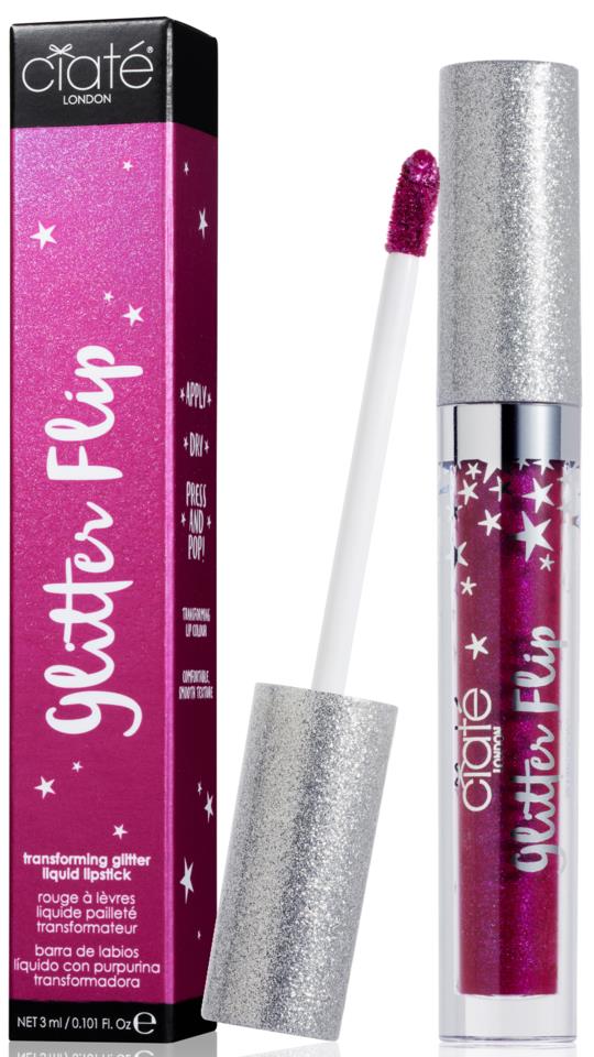 Ciaté Glitter Flip Transforming Lipstick Surreal Royal Purple