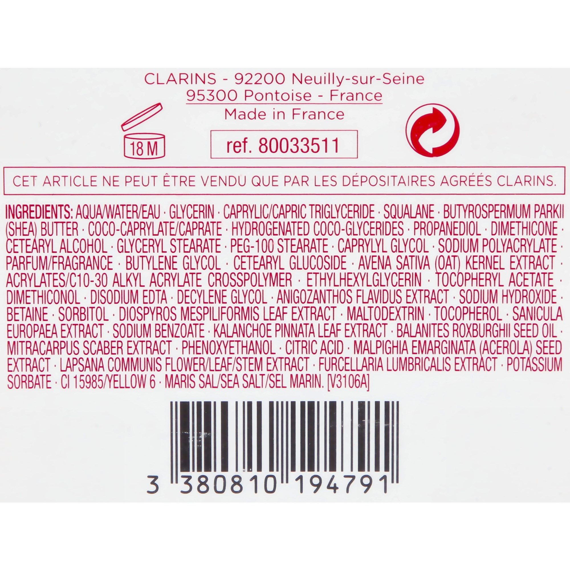 Alternativ bild 1 för Clarins Extra-Firming Jour Wrinkle Control, Firming Day Rich Cream 50 ml