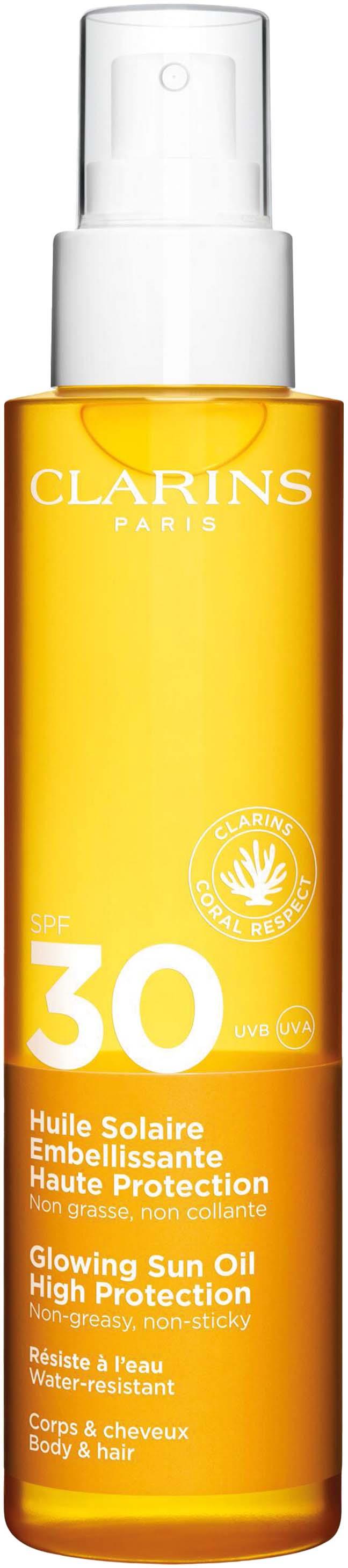 Clarins Glowing Sun Oil Body & Hair SPF 30 150 ml