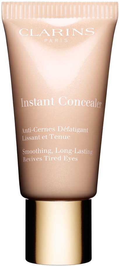 Clarins Instant Concealer for smoothing and long-lasting coverage, revives tired eyes.