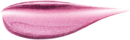 En rosa makeup-prick med skimmer, formad som en tårform. Den är på en vit bakgrund.