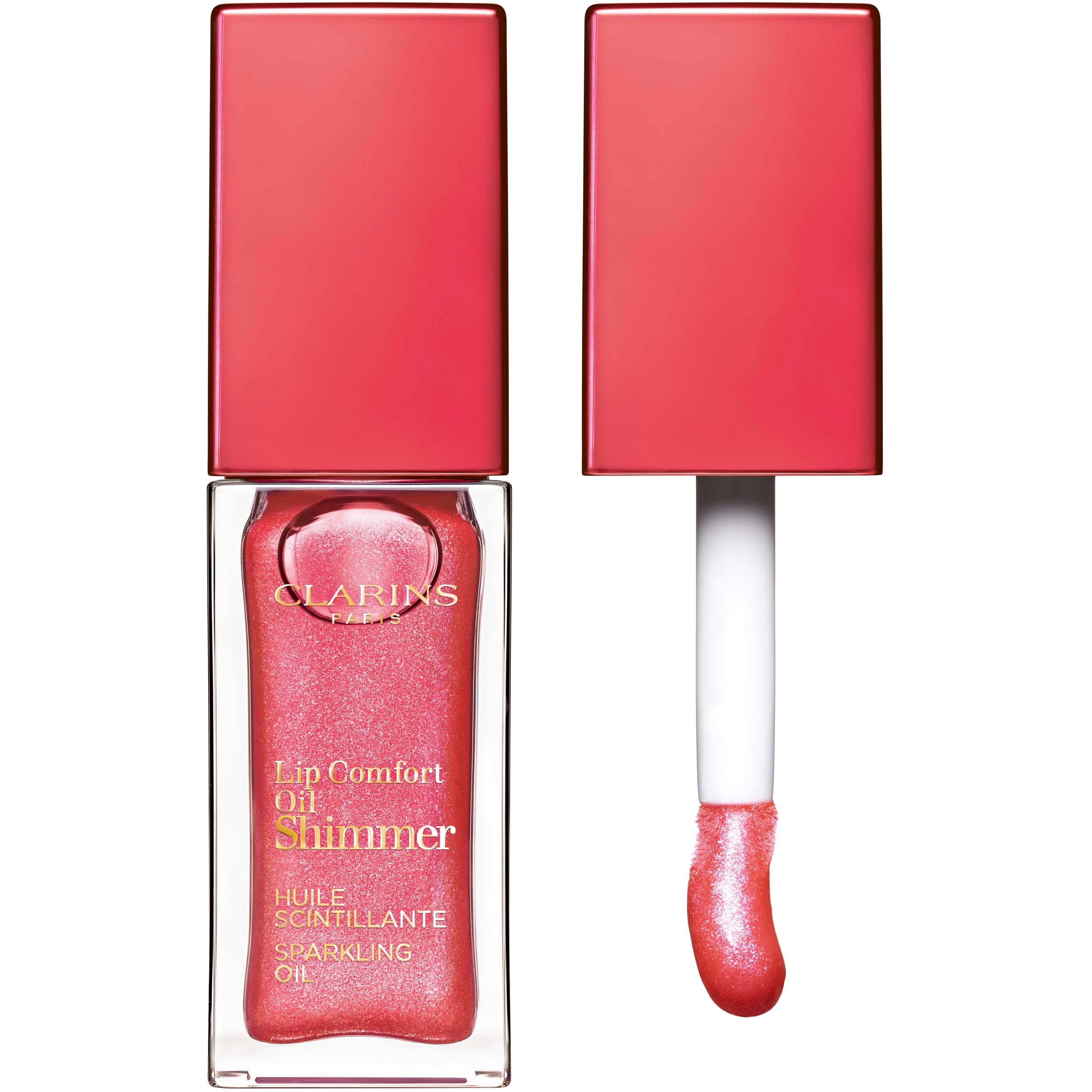 Bilde av Clarins Lip Comfort Oil Shimmer 04 Intense Pink Lady