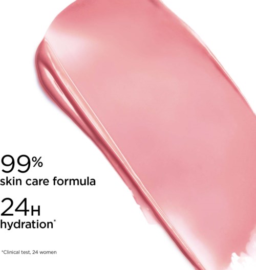 Skin care product with 99% ingredients, claims to hydrate for 24 hours. Suitable for women based on clinical tests.