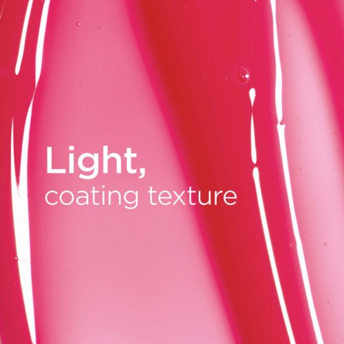Vaaleanpunainen tausta valkoisilla viivoilla ja teksti 'Light, coating texture'.