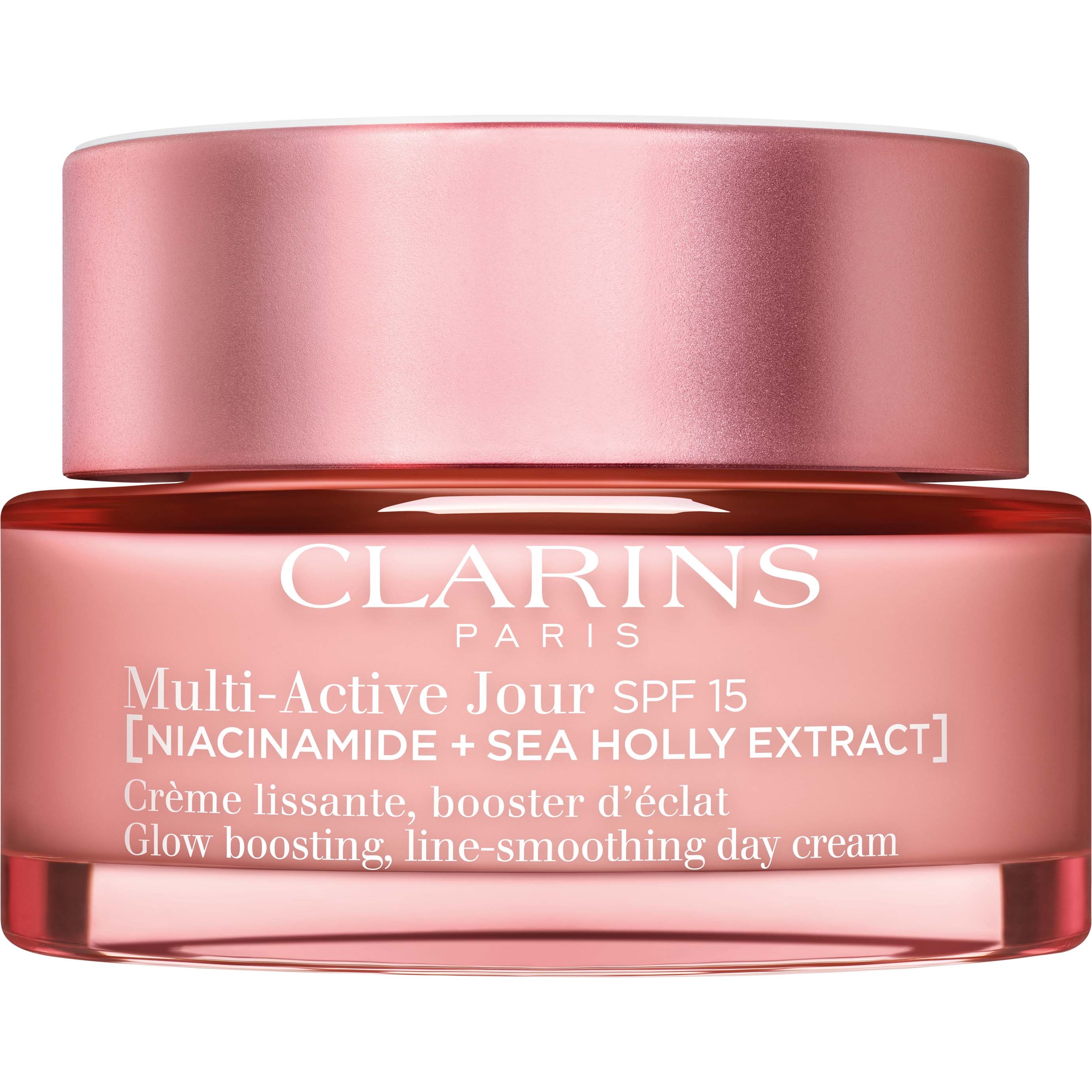 Läs mer om Clarins Multi-Active Glow Boosting, Line-smoothing Day Cream SPF15 All