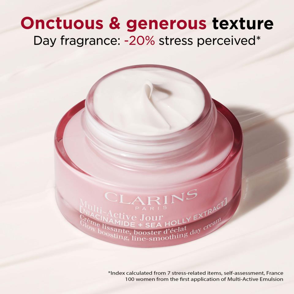 Clarins Multi-Acive Glow Boosting, Line-smoothing Day Cream Dry Skin 50 ml