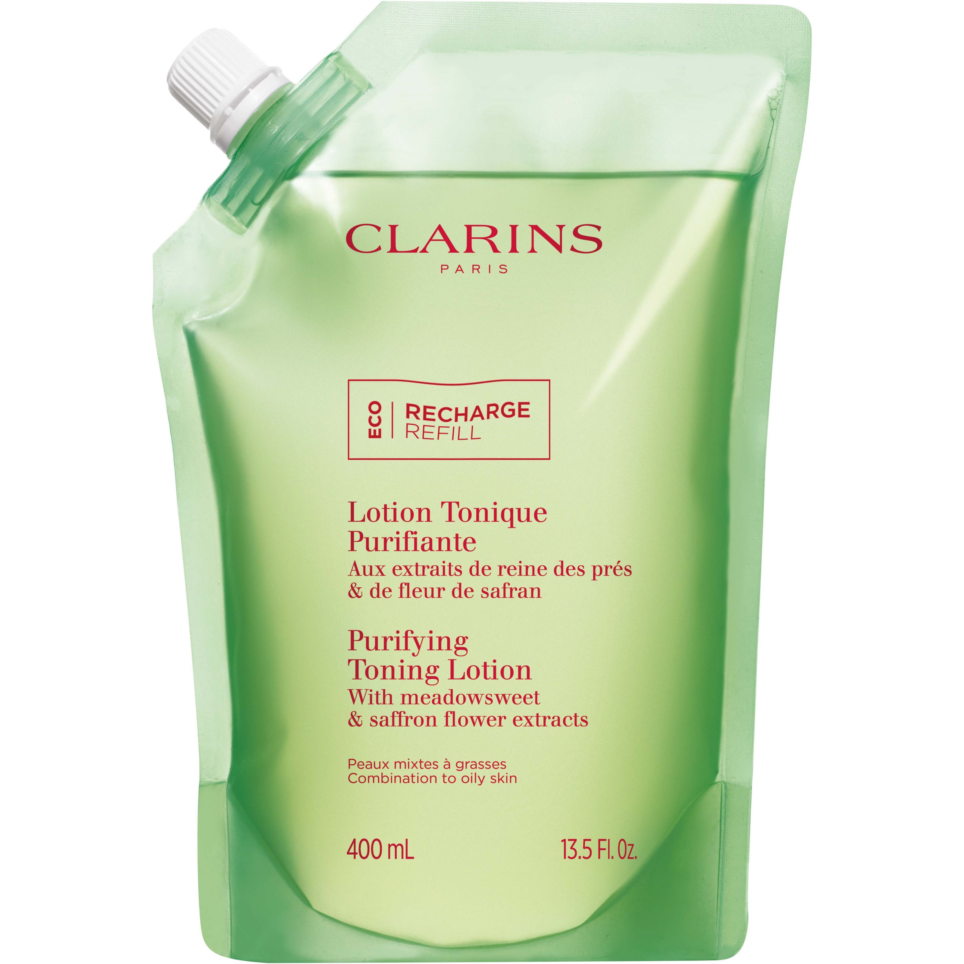 Läs mer om Clarins Purifying Toning Lotion Combination to Oily Skin Refill 400 ml
