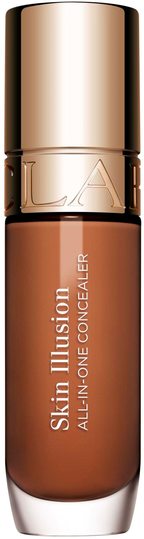 Concealerflaska med guldkapsel märkt Skin Illusion All-in-One Concealer.