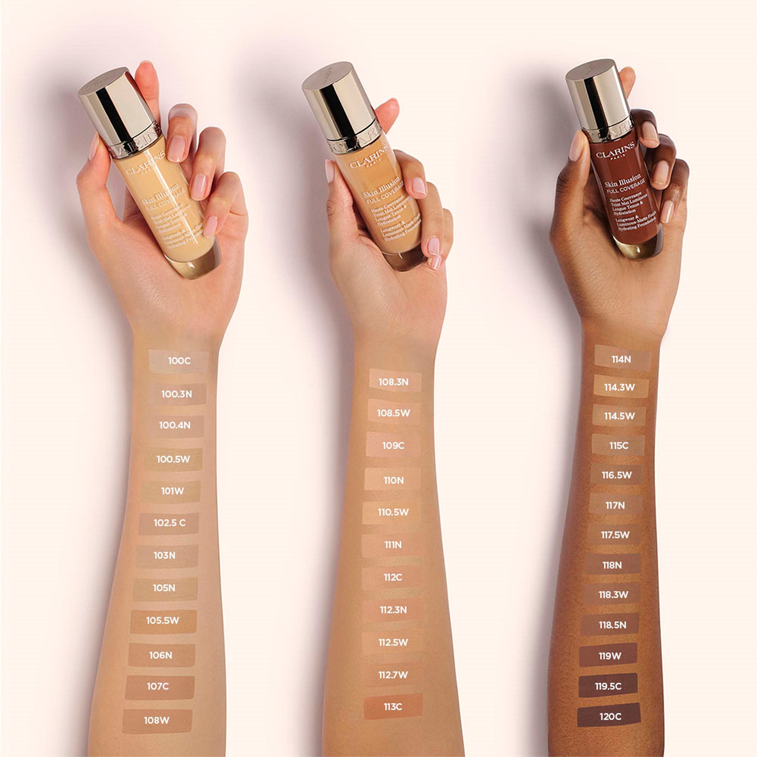 Clarins Skin Illusion Full Coverage Foundation 100.5W (obrázok 6)