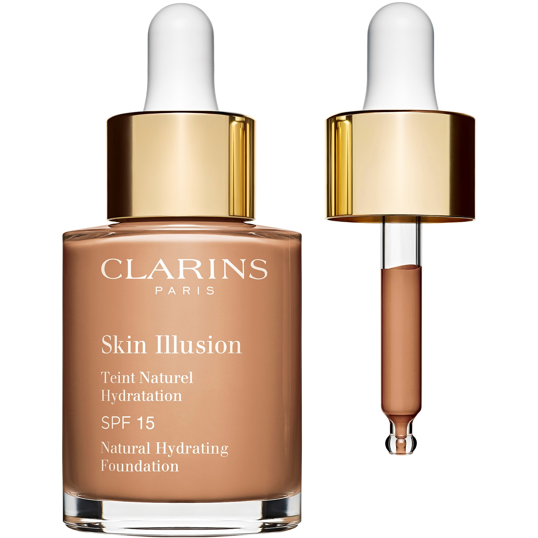 Läs mer om Clarins Skin Illusion Spf 15 112 Amber